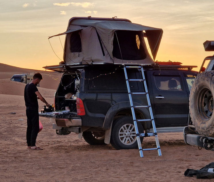 4 Personen Auto Dachzelt "Roof-Trekk" 220cm x 211cm - Direct 4x4 Autozubehör