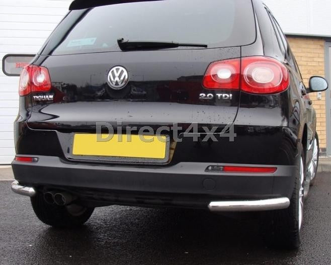 VW Tiguan Bj. 08-12 Edelstahl Heck-Rammschutz Ecken - Direct 4x4 Autozubehör
