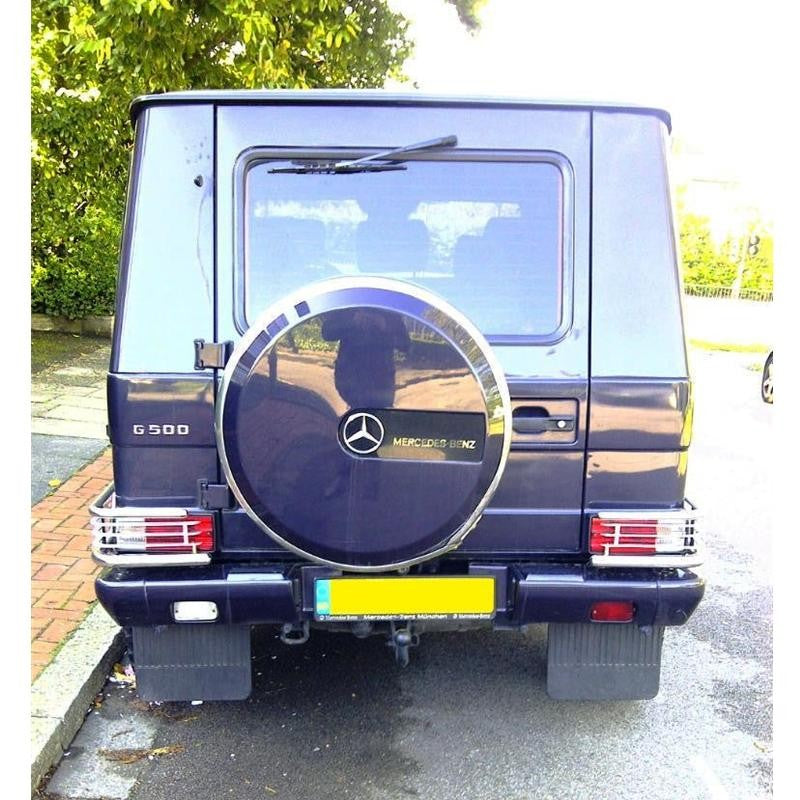 Mercedes G Klasse Edelstahl Rückleuchten Schutzgitter - Direct 4x4 Autozubehör
