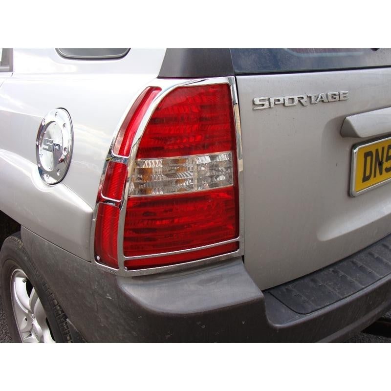 KIA Sportage Bj. 04-10 Rücklicht Chrom Cover - Direct 4x4 Autozubehör