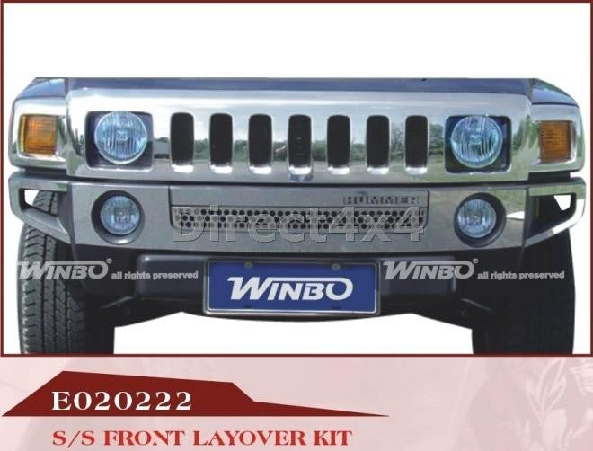 HUMMER H3 Front-Stoßstange Edelstahl Cover Set - Direct 4x4 Autozubehör