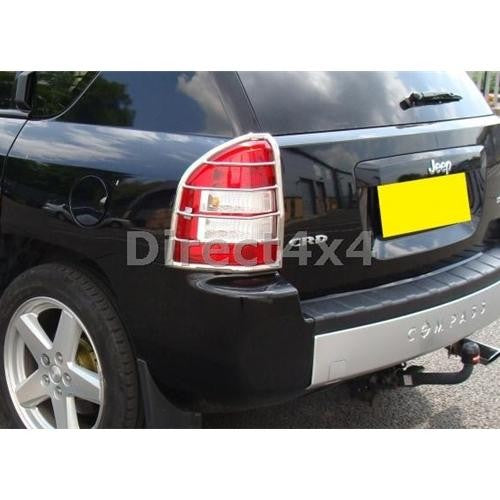 Jeep Compass bis Bj. 11 Edelstahl Rücklicht-Gitter - Direct 4x4 Autozubehör