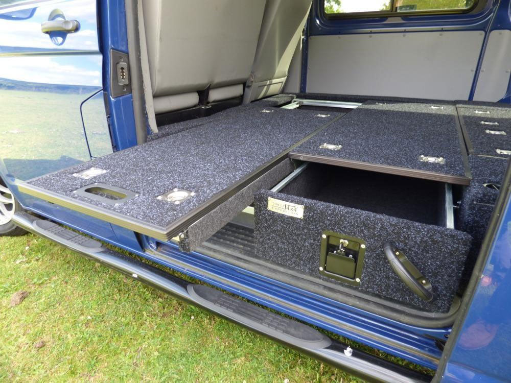 Schubkasten System "Pro2" 130 x 100 x 30cm mit Teppich-Belag - Direct 4x4 Autozubehör