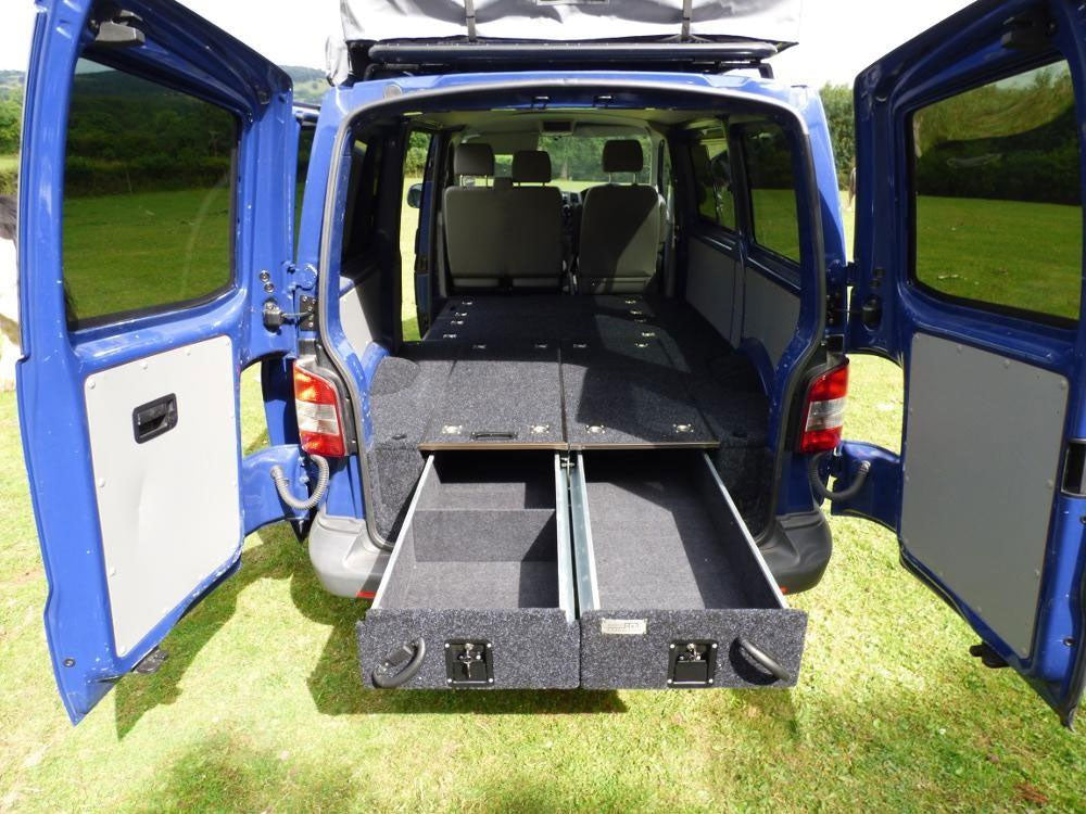 Schubkasten System "Pro2" 130 x 100 x 30cm mit Teppich-Belag - Direct 4x4 Autozubehör