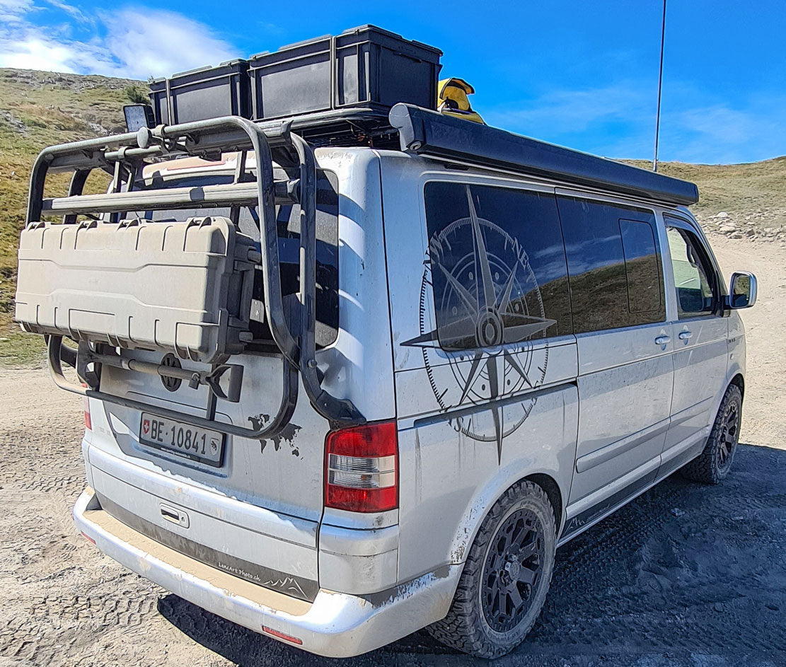 VW T5 / T6 Kurzer RS Dachgepäckträger "Troop4" 275cm x 125cm - Direct 4x4 Autozubehör