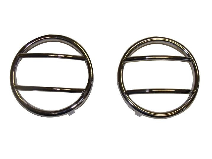 Jeep Wrangler ab Bj. 07 Front-Blinker Edelstahl Cover - Direct 4x4 Autozubehör