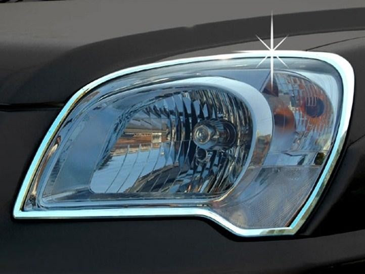 KIA Sportage Bj. 09-10 Scheinwerfer Chrom Cover - Direct 4x4 Autozubehör