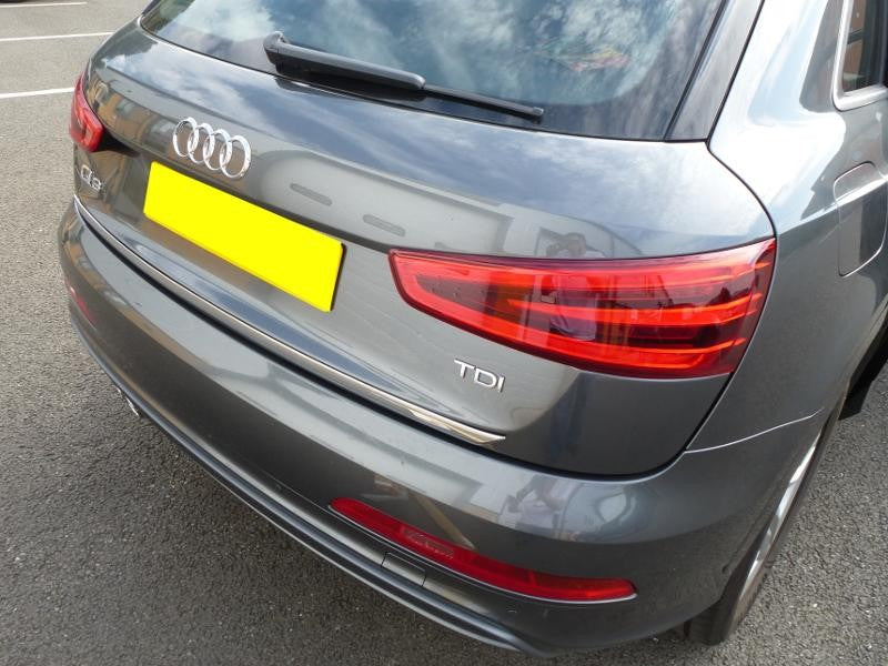 Audi Q3 Heckklappe Edelstahl Cover - Direct 4x4 Autozubehör