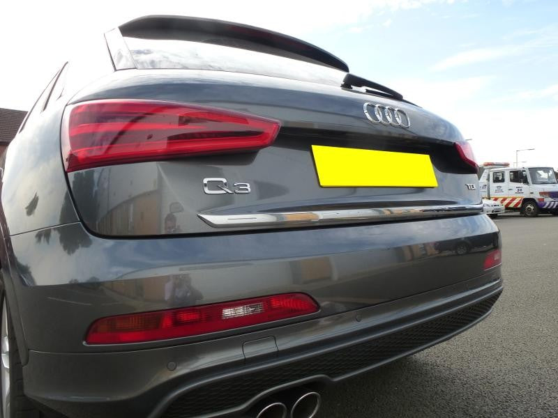 Audi Q3 Heckklappe Edelstahl Cover - Direct 4x4 Autozubehör