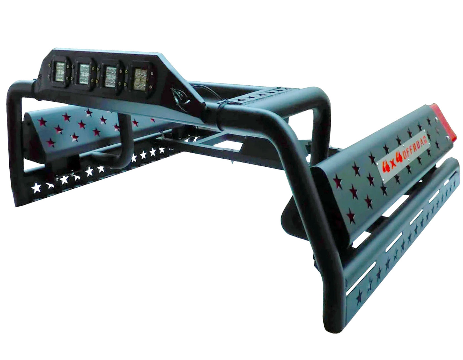 Ford Ranger Bj. 16-21 Überrollbügel "OffRoader" Ersatzradhalterung & LED - Direct 4x4 Autozubehör