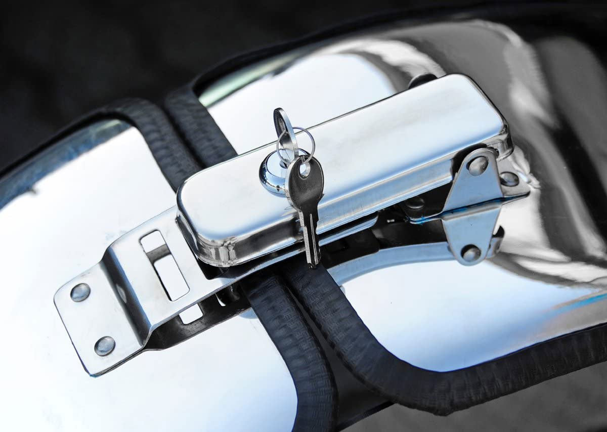 Edelstahl Reserveradabdeckung für verschiedene Reifengrößen - Direct 4x4 Autozubehör