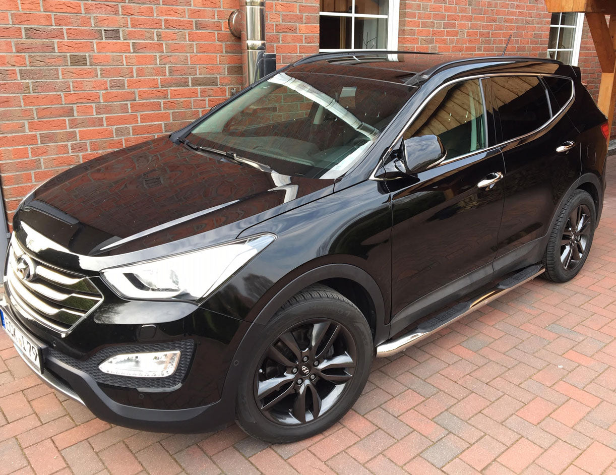 Hyundai Santa Fe Bj. 13-18 Edelstahl Schwellerrohre - Direct 4x4 Autozubehör