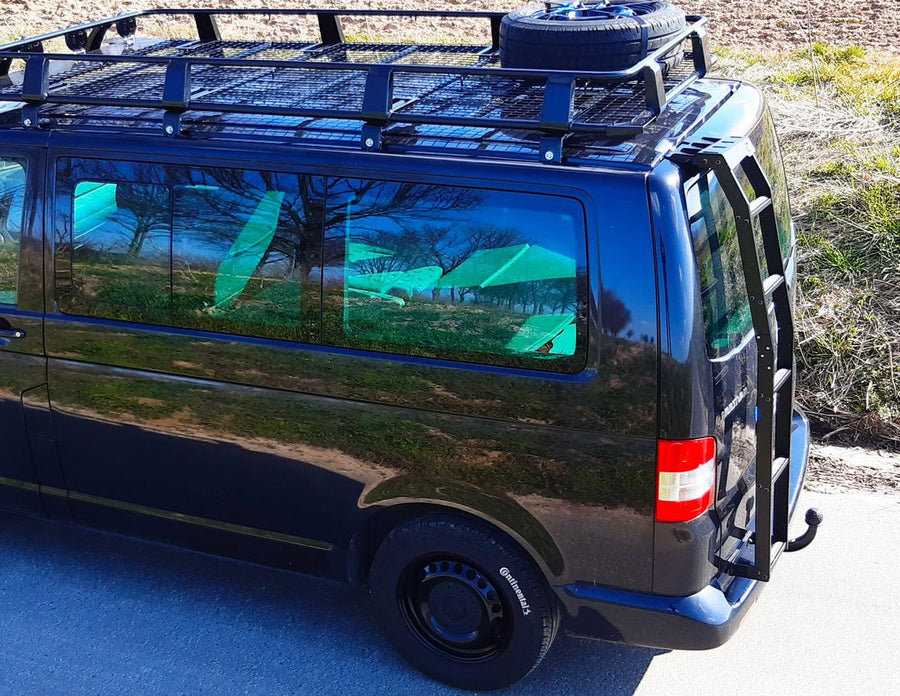 VW T5 / T6 Heckleiter in Schwarz für Heckklappe - Direct 4x4 Autozubehör