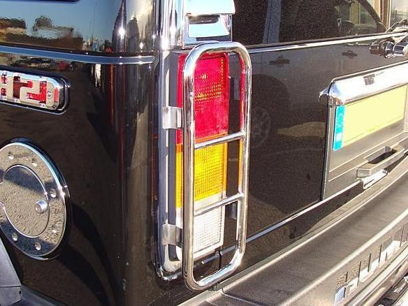HUMMER H2 Edelstahl Rücklicht-Gitter - Direct 4x4 Autozubehör