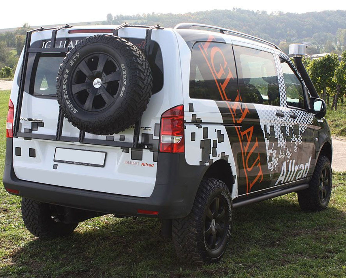 Mercedes Vito / Viano ab Bj. 14 Schwarze Schwellerrohre OHNE Auftritt