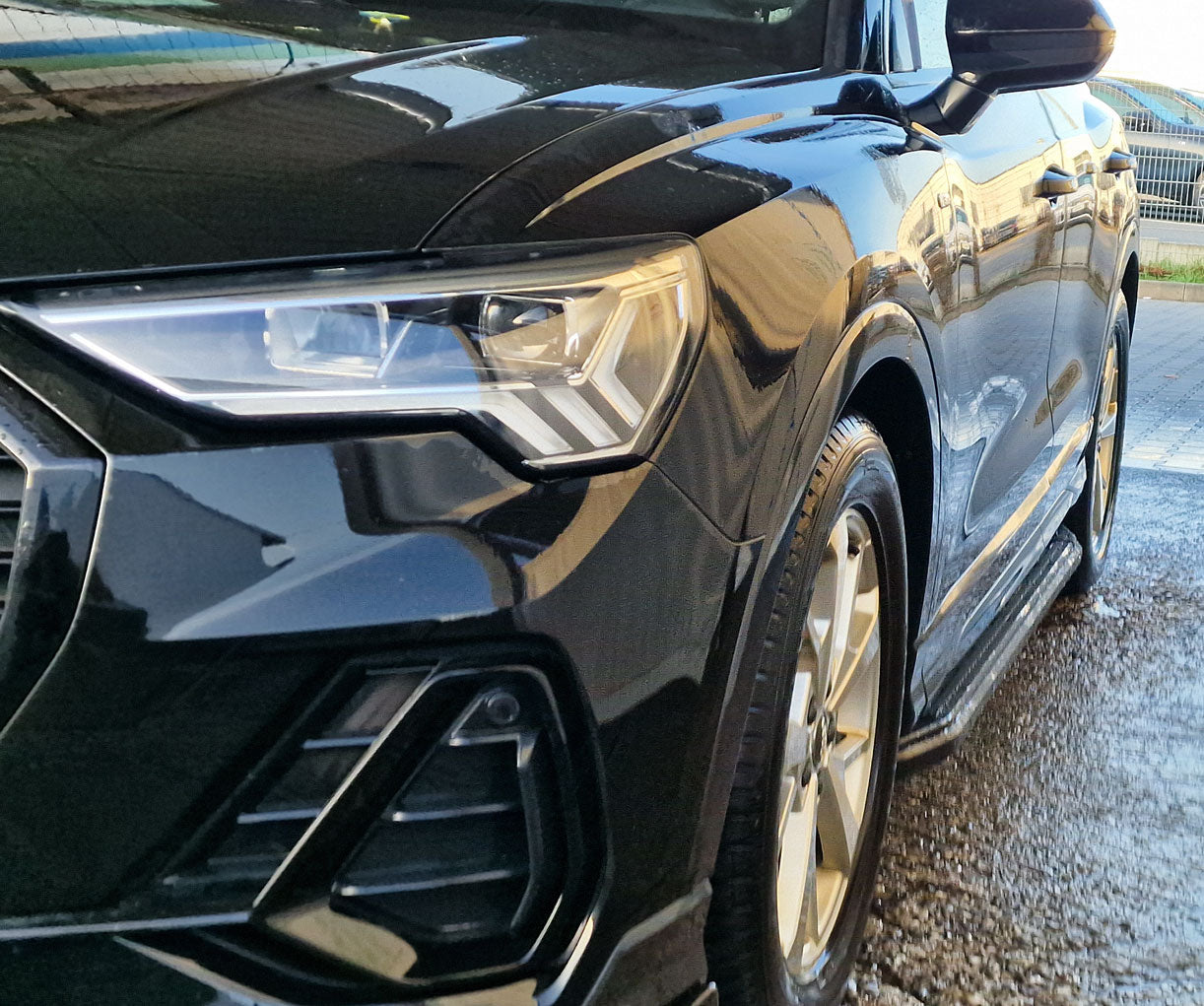 Audi Q3 ab Bj. 18 (F3) Trittbretter "Raptor Schwarz"
