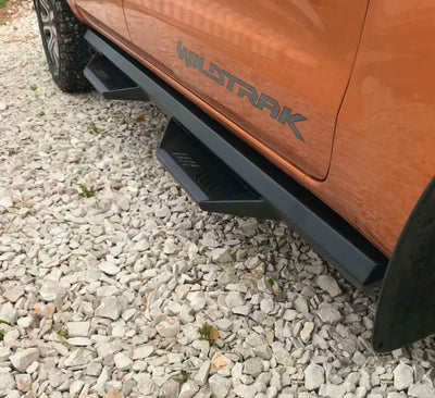 Ford Ranger Bj. 12-21 Double Cab Trittbretter "T-REX Schwarz"