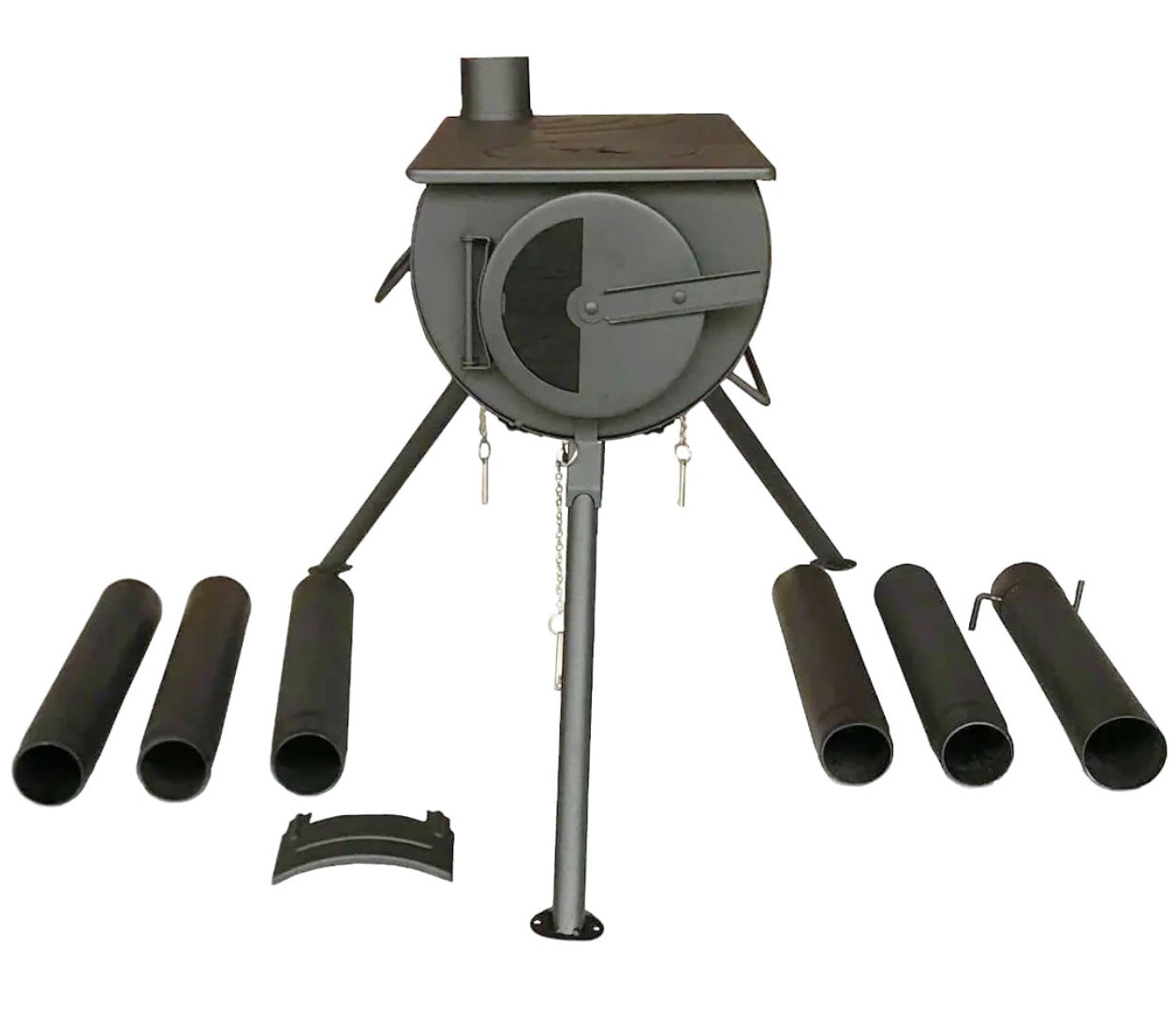 Portabler Camping-Ofen mit Sichtfenster "Panama" - Direct 4x4 Autozubehör