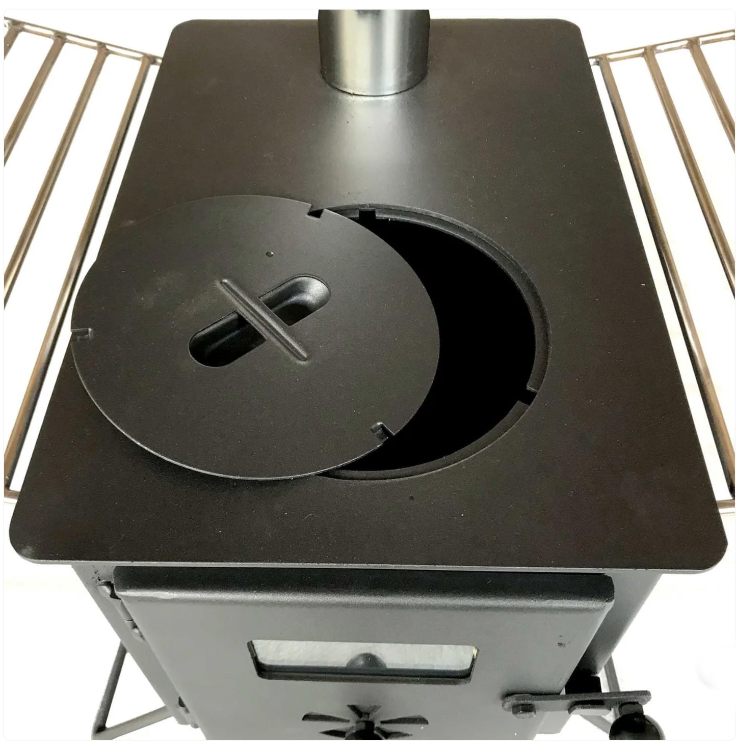 Portabler Camping-Ofen mit Sichtfenster "Stanley" - Direct 4x4 Autozubehör