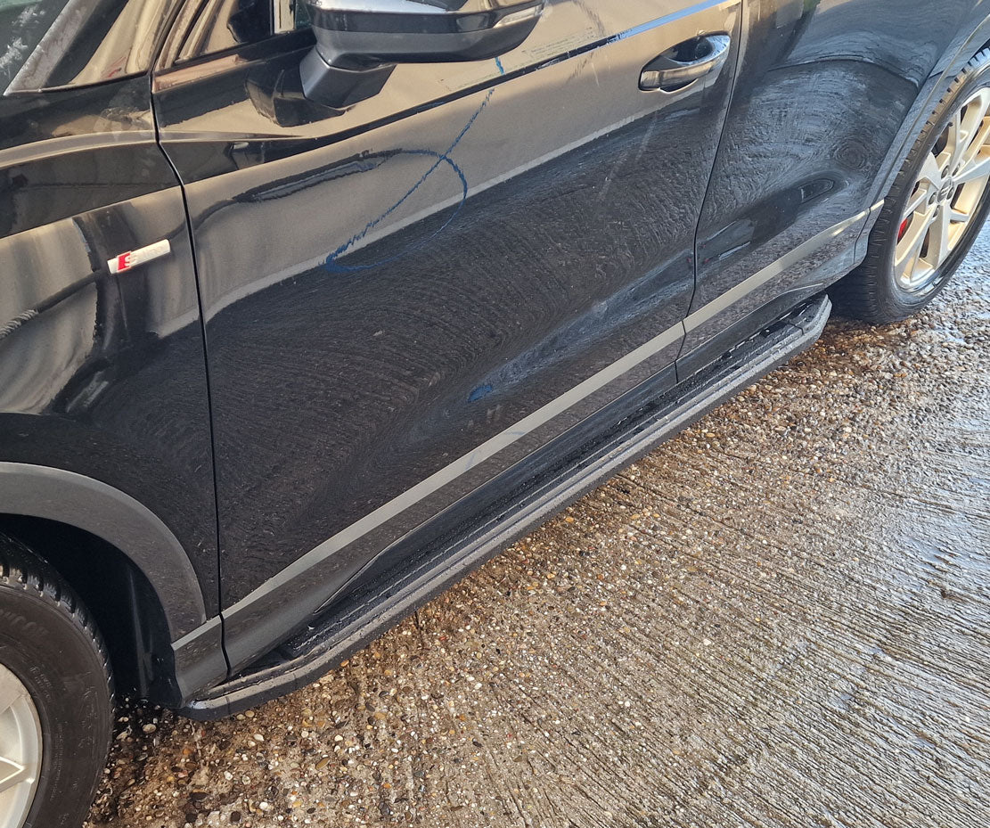 Audi Q3 ab Bj. 18 (F3) Trittbretter "Raptor Schwarz"