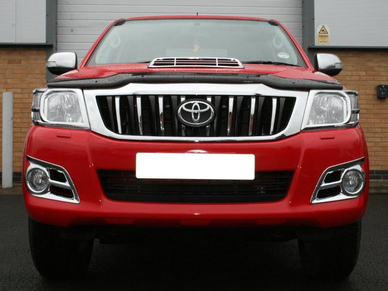 Toyota Hilux Bj. 12-15 Kühlergrill Blende Chrom/ Schwarz - Direct 4x4 Autozubehör