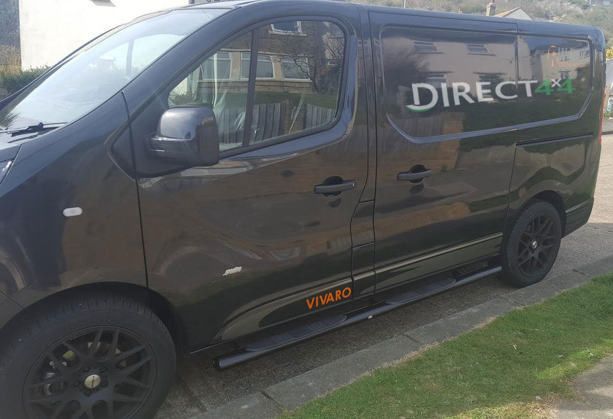 Opel Vivaro Bj. 01-14 kurzer RS Schwarze Schwellerrohre 101mm - Direct 4x4 Autozubehör