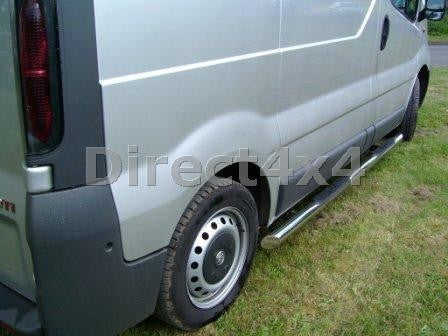 Opel Vivaro A Bj. 01-14 KRS Edelstahl Schwellerrohre - Direct 4x4 Autozubehör