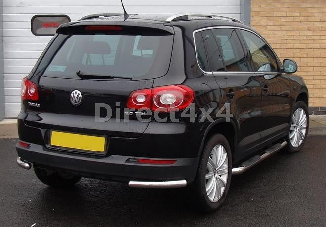 VW Tiguan Bj. 08-12 Edelstahl Heck-Rammschutz Ecken - Direct 4x4 Autozubehör