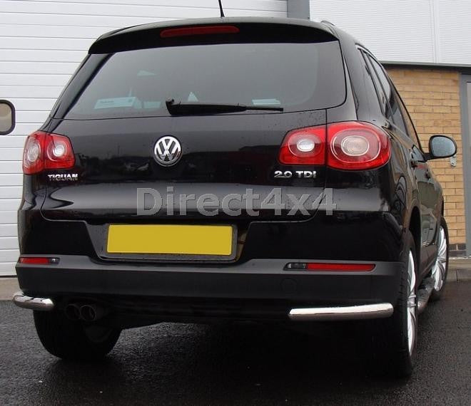 VW Tiguan Bj. 08-12 Edelstahl Heck-Rammschutz Ecken - Direct 4x4 Autozubehör
