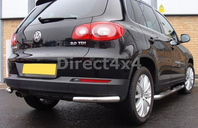 VW Tiguan Bj. 08-12 Edelstahl Heck-Rammschutz Ecken - Direct 4x4 Autozubehör
