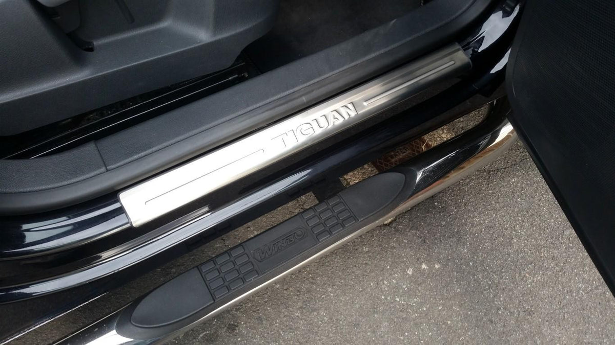 VW Tiguan Bj. 08-12 Edelstahl Türschweller Cover - Direct 4x4 Autozubehör