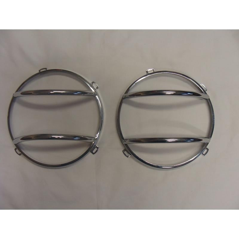 Jeep Wrangler ab Bj. 07 Scheinwerfer Edelstahl Cover - Direct 4x4 Autozubehör