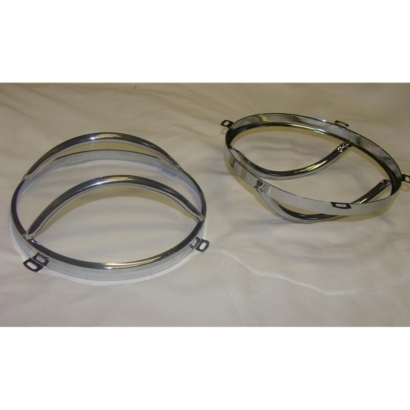 Jeep Wrangler ab Bj. 07 Scheinwerfer Edelstahl Cover - Direct 4x4 Autozubehör