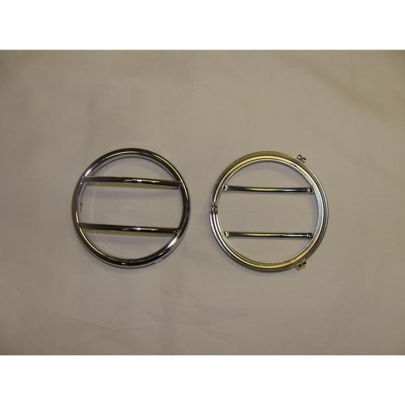 Jeep Wrangler ab Bj. 07 Front-Blinker Edelstahl Cover - Direct 4x4 Autozubehör