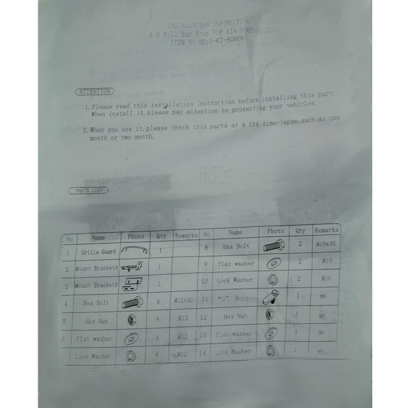 Kia Sorento Bj. 09-13 Edelstahl Heckrammschutz - Direct 4x4 Autozubehör