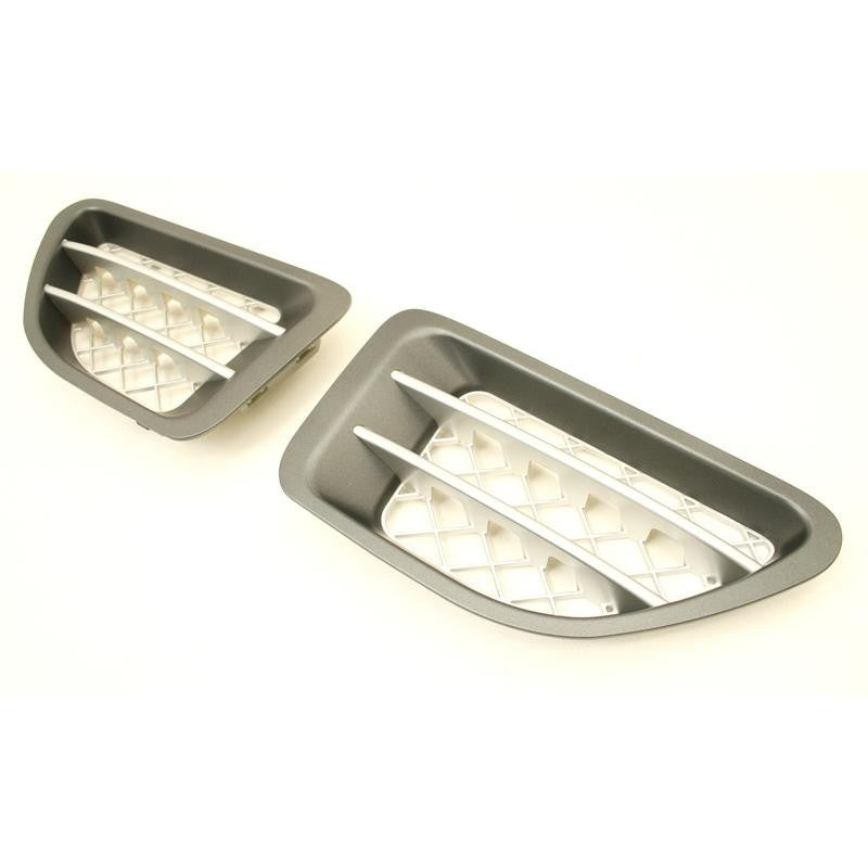 Range Rover Sport Bj. 06-09 Seiten-Lüftungseinlass Cover Metallicgrau - Direct 4x4 Autozubehör