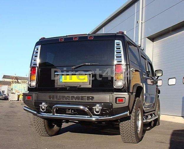 HUMMER H2 Edelstahl Rücklicht-Gitter - Direct 4x4 Autozubehör