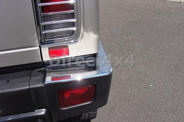 HUMMER H2 Bj. 02-05 Heckstoßstange Chrom Cover Ecken - Direct 4x4 Autozubehör