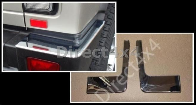 HUMMER H2 Bj. 02-05 Heckstoßstange Chrom Cover Ecken - Direct 4x4 Autozubehör