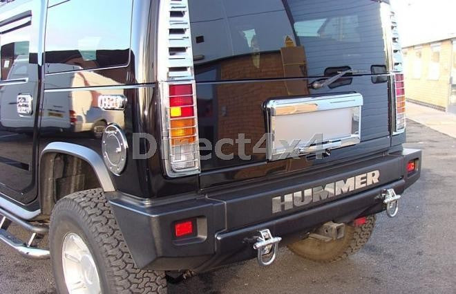 HUMMER H2 ab Bj. 06 Nummernschild Chrom Cover - Direct 4x4 Autozubehör