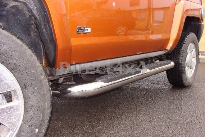 HUMMER H3 Edelstahl Schwellerrohre 100mm - Direct 4x4 Autozubehör