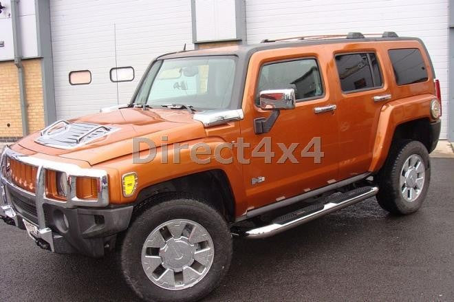 HUMMER H3 Edelstahl Schwellerrohre 100mm - Direct 4x4 Autozubehör