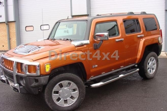 HUMMER H3 Edelstahl Schwellerrohre 100mm - Direct 4x4 Autozubehör