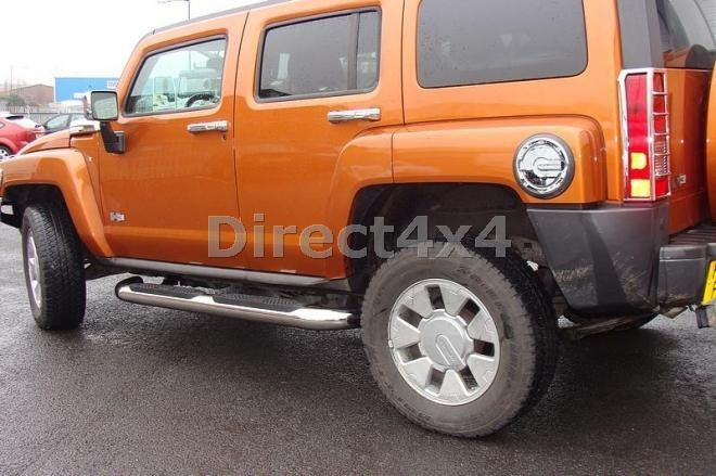 HUMMER H3 Edelstahl Schwellerrohre 100mm - Direct 4x4 Autozubehör