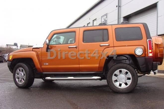 HUMMER H3 Edelstahl Schwellerrohre 100mm - Direct 4x4 Autozubehör