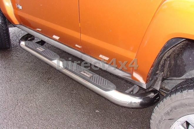 HUMMER H3 Edelstahl Schwellerrohre 100mm - Direct 4x4 Autozubehör