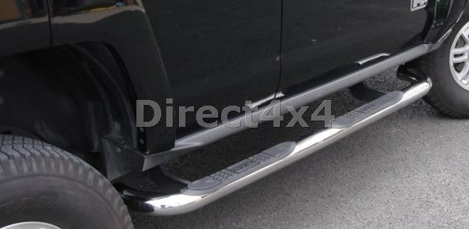 HUMMER H3 Edelstahl Schwellerrohre - Direct 4x4 Autozubehör