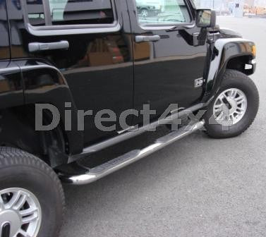 HUMMER H3 Edelstahl Schwellerrohre - Direct 4x4 Autozubehör