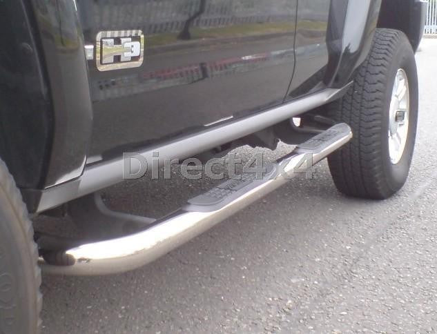 HUMMER H3 Edelstahl Schwellerrohre - Direct 4x4 Autozubehör