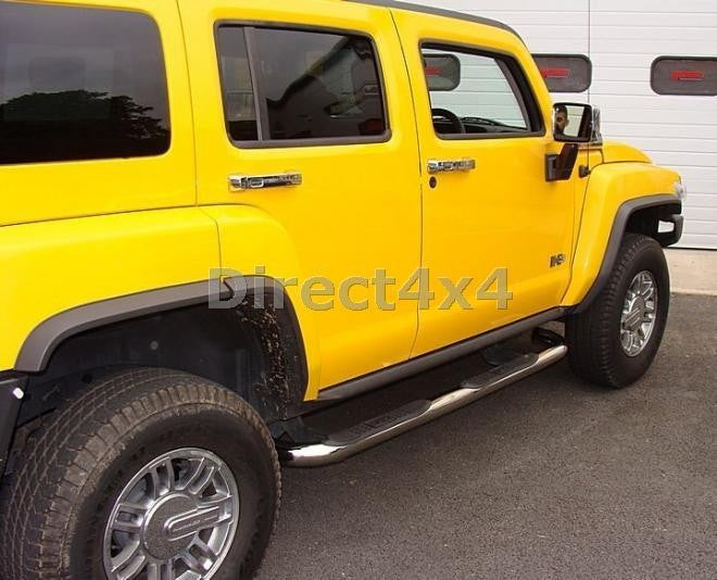 HUMMER H3 Edelstahl Schwellerrohre - Direct 4x4 Autozubehör